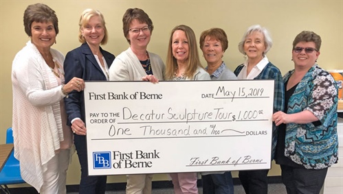 First Bank of Berne donates to Decatur Sculpture Tour