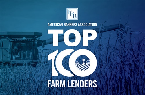 FIRST BANK OF BERNE NAMED AS TOP 100 AGRICULTURAL BANKS BY AMERICAN BANKERS ASSOCIATION