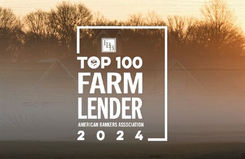 FIRST BANK OF BERNE NAMED AS TOP 100 AGRICULTURAL BANKS BY AMERICAN BANKERS ASSOCIATION