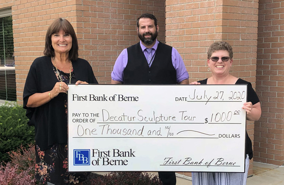 First Bank of Berne donates to the 2020 Decatur Sculpture Tour > First ...